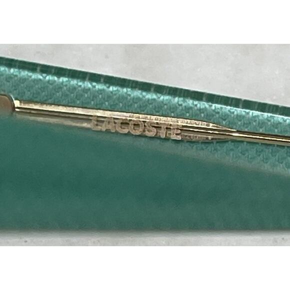 Lacoste Vintage Mint Green Gold Sunglasses 1990’s Green Pattern - Picture 10 of 16